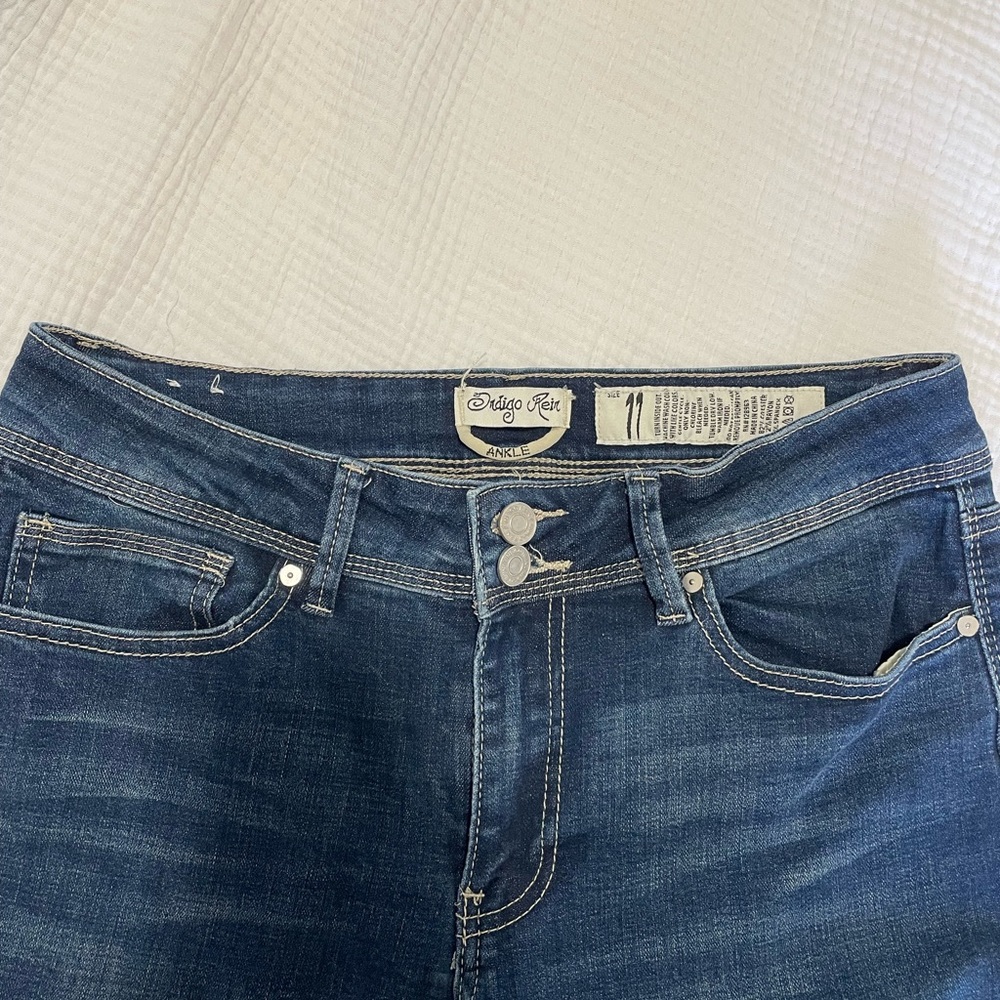 JUNIOR Size 11 Indigo Rein Ankle Blue Jeans